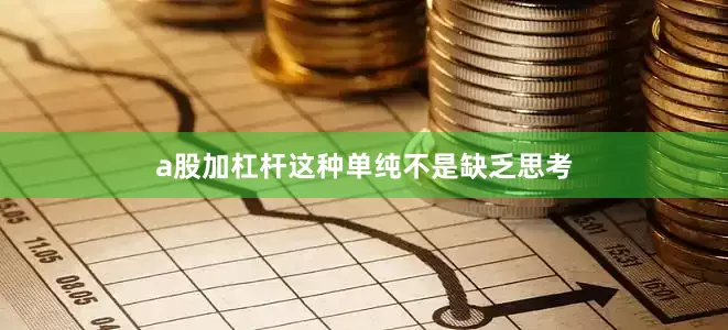 a股加杠杆这种单纯不是缺乏思考